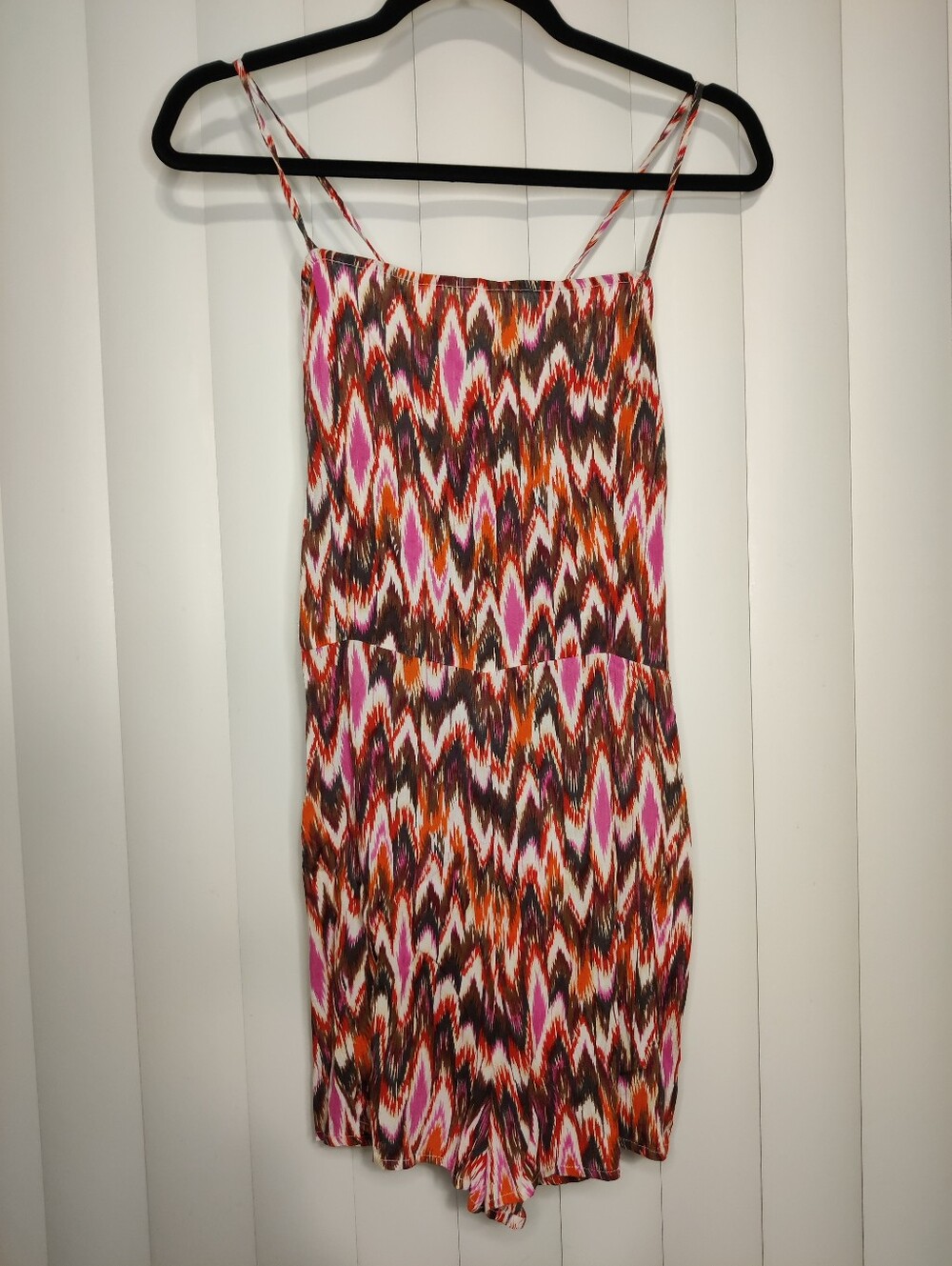 Amuse Society Oasia Woven Tank Romper - Pink Multi